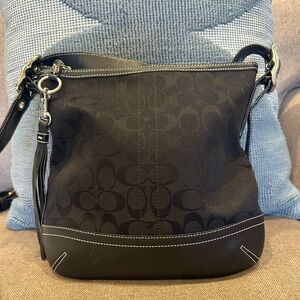 Coach 9362 Signature Leather Slim Crossbody Shoulder Bag